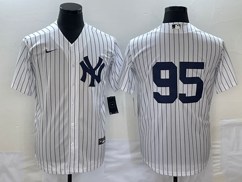 Men's New York Yankees #95 Oswaldo Cabrera White Stitched Jersey Men's New York Yankees #95 Oswaldo Cabrera White Stitched Jersey